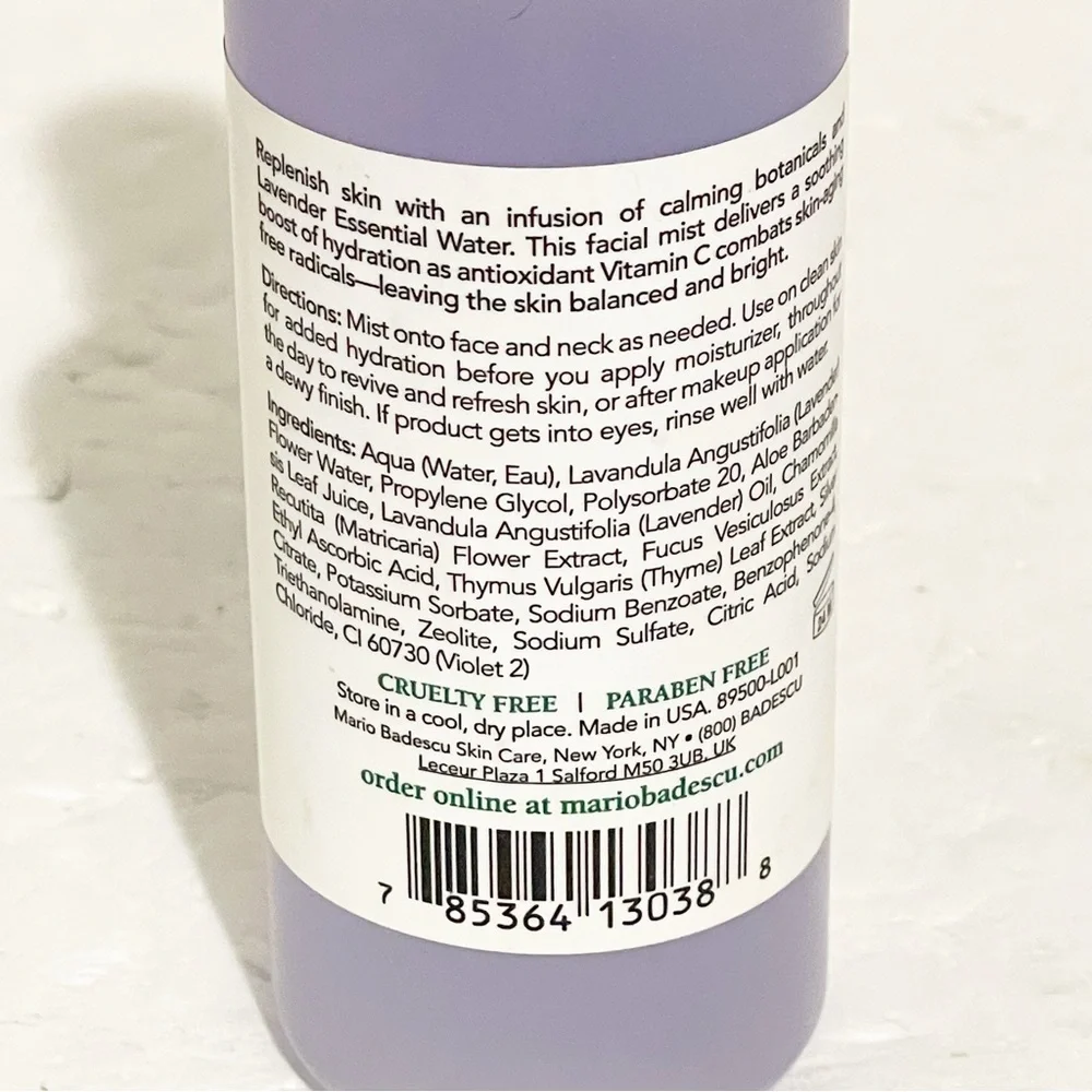 Mario Badescu Skin Care FACIAL SPRAY Aloe Chamomile Lavender Skin 4 oz/118ML NEW